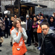 Home Depot employees and customers stand outside the store in the Flatiron district of Manhattan in New York City Jan. 25, 2015, after a man opened fire, killing his supervisor before turning the gun on himself.
MSNBC Screenshot